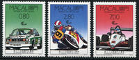 Briefmarken 608-610 n. Chr. Macau Macao 1988 Grand Prix Rennwagen Motorrad Autos 608-610 Postfrisch MNH