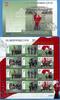 Briefmarken 293 Macau Macao 2019 Volksbefreiungsarmee Flaggen PLA 2295-2300 KLB Block MNH
