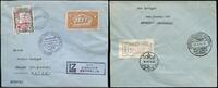 Briefmarken 1433 Zeppelin Paraguay 1934 4. SAF MiF Luftpost Reko-Brief MiF Schweiz 264 /