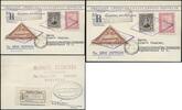 Briefmarken 1489 Zeppelin Paraguay 1932 3. SAF Reko-Postkarte an Maschinist Thasler Si 155/