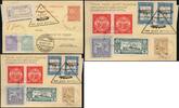 Briefmarken 392-393 n. Chr. Zeppelin Paraguay 1931 3. SAF MiF 392-393 Reko-Karte Top-Frankatur Si 136 / 1406