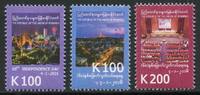 Briefmarken Myanmar Burma 60 Jahre Unabhängigkeit Independence Parlament MNH -