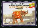 Briefmarken Myanmar Burma 2023 Unabhängigkeit Elefant Folklore Brauchtum Flagge MNH -