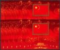Briefmarken  10x China PRC 2009-25 60th Founding of China Flag Flagge Block 159 MNH