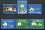 Briefmarken Myanmar Burma 2014 Volkszählung Zensus Census Bevölkerung 426-431 MNH -