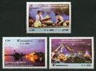 Briefmarken Myanmar Burma 2022 Unabhängigkeit Hauptstadt Folklore Trachten Brauchtum MNH -