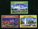 Briefmarken Myanmar Burma Jahre Unabhängigkeit Denkmal Trachten Hauptstadt MNH -