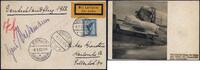Briefmarken Dt. Reich 1933 Deutschlandflug Unterschrift Pilot Hans Seidemann General PK/1016 -