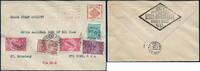 Briefmarken  DO-X 1931 Brasilien Rio 4.8.31 New York Freistempel MiF Harms 45 c DOX/1030