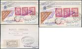 Briefmarken 1414 Zeppelin Paraguay 1932 3. SAF Reko-Postkarte Asuncion Deutschland Si 155/