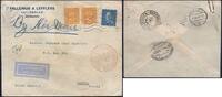 Briefmarken 1934 Katapult Schweden Notlandung Göteborg Santos Brief Catapult 332 Au/ 915