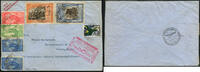 Briefmarken Katapult Brasilien Erstflugbrief SST Rot Vignetten Rio Coburg Catapult/ 307 -