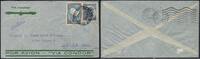 Briefmarken Katapult Argentinien Brief Buenos Aires Marseille Paris Catapult / 408 -