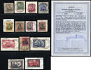 Briefmarken 15-27 n. Chr. DP China 1901 Michel 15-27 Briefstücke Vollstempel Luxus Fotoattest BPP / 107
