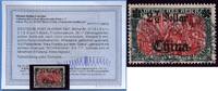 Briefmarken 1907 DP China Michel 47 I A L II a Plattenfehler I ° S`hai Befund Jäschke BPP/69