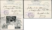 Briefmarken 1901 DP China Boxeraufstand MSP 49 Rücktransport Suezkanal Neustadt Aisch / 563