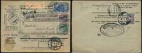 Briefmarken 240 RM 1916 Dt. Militärmission Türkei Paketkarte Wert  an Orientbank Stamboul/ 42