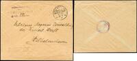 Briefmarken 148 Dt. Militärmission Türkei 1917 Marinesache Brief Mittelmeerdivison MSP 14 /