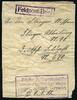 Briefmarken 1917 Dt. Militärmission Türkei Adressabschnitt amtlich verpackt Flieger / 123