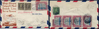 Briefmarken 1929 Katapult USA Ile de France Brief New York Paris Le Havre Catapult / 672