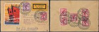 Briefmarken Katapult Dt. Reich Dampfer Europa Seepost kein Katapultflug USA 26 / 650 -