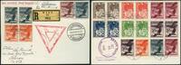 Briefmarken 1933 Zeppelin Österreich Chicagofahrt Friedrichshafen Akron Si 238 Bba / 829 RAR