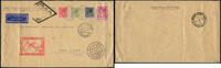 Briefmarken 1024 DO-X 1931 Niederlande Brief MiF Rio New York Konsulat Harms 14 c DOX /