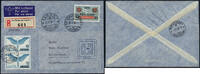 Briefmarken Schweiz Pro Aero Sonderflug Swissair La Chaux-de-Fonds Reko-Brief / 578 -