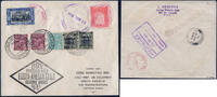 Briefmarken 1931 DO-X Brasilien Brief MiF Kolumbien Port of Spain Cali Harms 45 e DOX/999