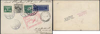 Briefmarken 1128 DO-X 1930 Niederlande Karte MiF Amsterdam Bordpost Rotterdam Harms 4 a DOX/