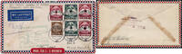 Briefmarken Katapult 1934 Dt. Reich Brief Landpost Berlin Floral Park Catapult H 213 a /1207 -