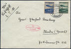 Briefmarken Zeppelin Dt. Reich 1. Postfahrt LZ 129 Satzfrankatur Brief Si 401 Ab / 2256 -