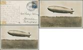 Briefmarken 1664 Zeppelin Dt. Reich 1936 Rundfahrt Frankfurt HH Bord/Passagierpost Si 416 B/