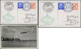 Briefmarken 1864 Zeppelin Dt. Reich 1933 Schweizfahrt Bordpost Übergabe F´hafen Si 222 B /