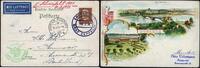 Briefmarken Ansichtskarte Zeppelin Dt. Reich Schweizfahrt Bordpost Litho- Si 259 Ab/2249 -