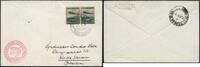 Briefmarken Zeppelin Dt. Reich 1. SAF LZ 129 Bordpost 31.3.36 Brief Si 403 A / 2399 -