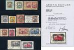 Briefmarken 1900 Togo Michel 7-19 Briefstücke Einwandfrei Höchstwert Foto-Attest Bühler / 19