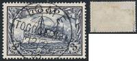 Briefmarken 3 Mark 1905 Togo Michel 18 Kaiseryacht  ° Lome 12/2/05 Geprüft Eibenstein BPP/ 58