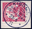 Briefmarken 1914 DOA Michel 32 ° Kigoma 23/6/14 Luxus Briefstück / 311
