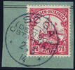 Briefmarken 1914 DOA Michel 32 ° Soga 2/5/14 Luxus Briefstück / 334