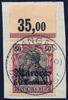 Briefmarken 1/10/1911 DP Marokko 1911 Michel 28 Oberrand ° Tanger kk Luxus Briefstück / 77