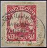 Briefmarken 173/DOA 32 Briefstück   Usambara Bahnpost Zug 5 mit Block Arge €175  1913 