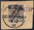 Briefmarken 1899 DSWA Michel 1 a ° Jakalswater Violett 6/12/99 Luxus Briefstück / 161