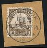 Briefmarken 1914 DSWA Michel 24 ° Windhuk Landesausstellung 1/6/14 Luxus Briefstück / 182