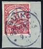Briefmarken 1906 DOA Briefstück ° Buiko 9/3/14 BLAU Luxus Michel 32 Kaiseryacht / 288