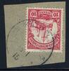 Briefmarken 1915 DSWA Michel 13 ° Kalkfeld 15/1/15 Kriegsdatum Briefstück / 166