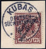 Briefmarken 1901 DSWA Michel 10 ° Kubas 14/6/01 Luxus Briefstück / 157