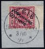 Briefmarken 1899 DSWA Michel 7 mit Zwischensteg ° Seeis 3/10/99 Luxus Briefstück / 156