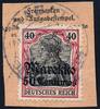 Briefmarken 1913 DP Marokko Michel 52 ° Rabat 11/5/13 Type 2 Luxus Briefstück/PA/ 105