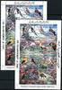 Briefmarken Libyen 1982 Vögel Falke Flamingo Eule Geier 1003-1018 A und U Ungezähnt MNH/ 632 -